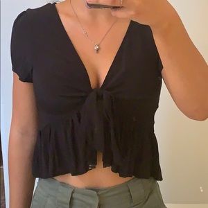 Brandy Melville Black Cora Top